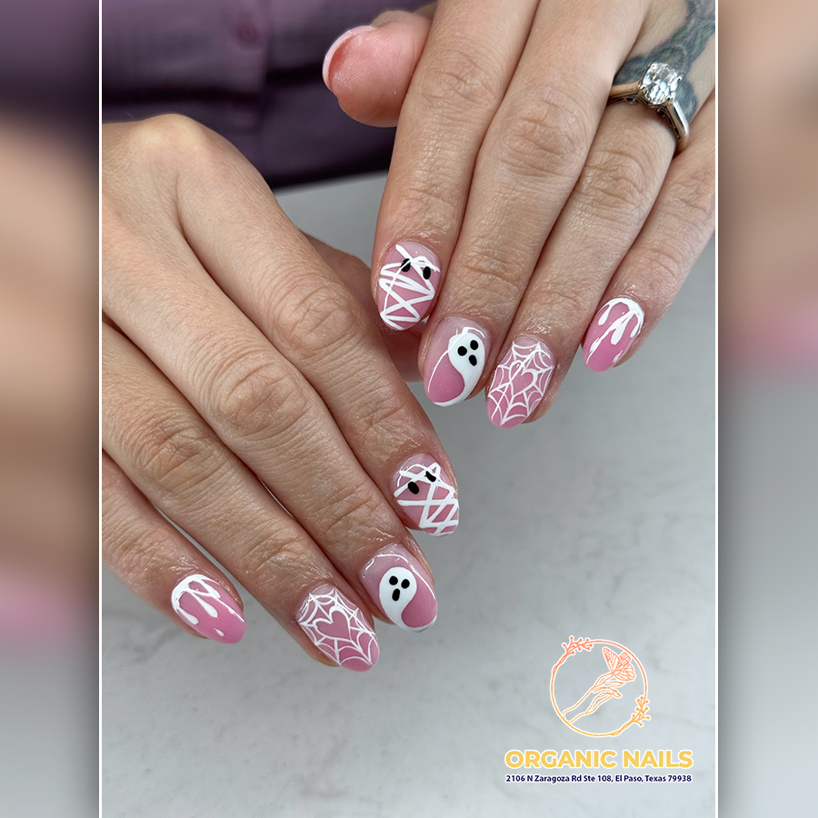 Halloween Nail Design by Organic Nails in El Paso, TX 79938