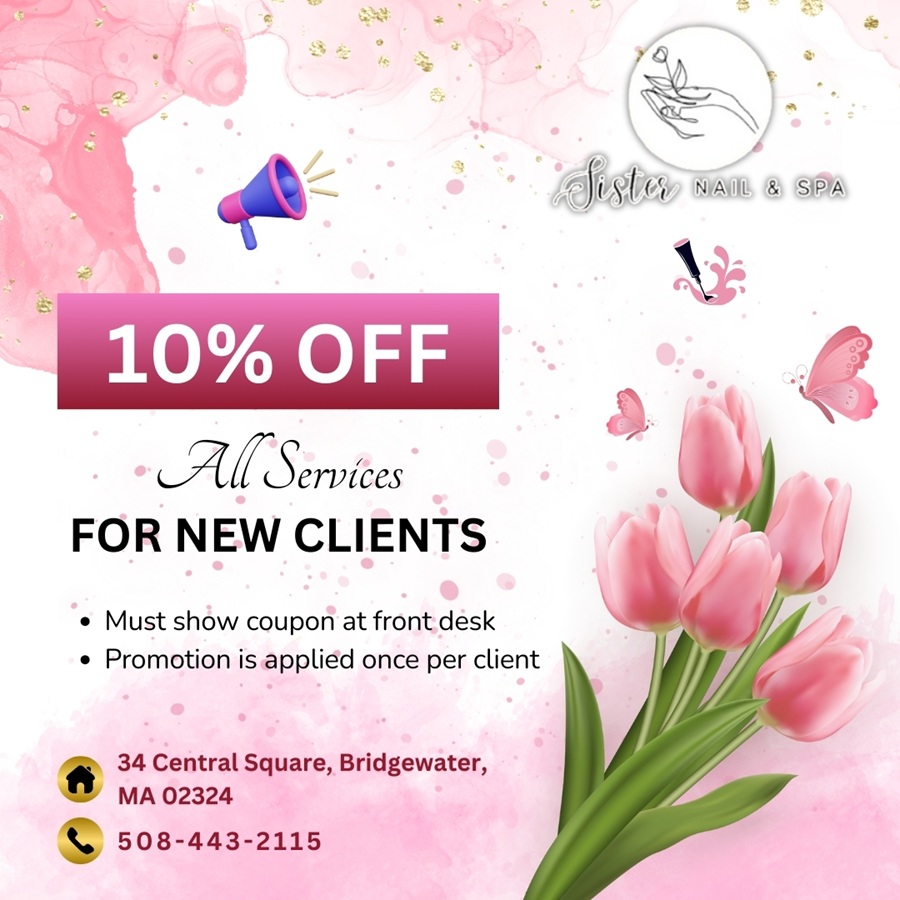 new client 10% OFF