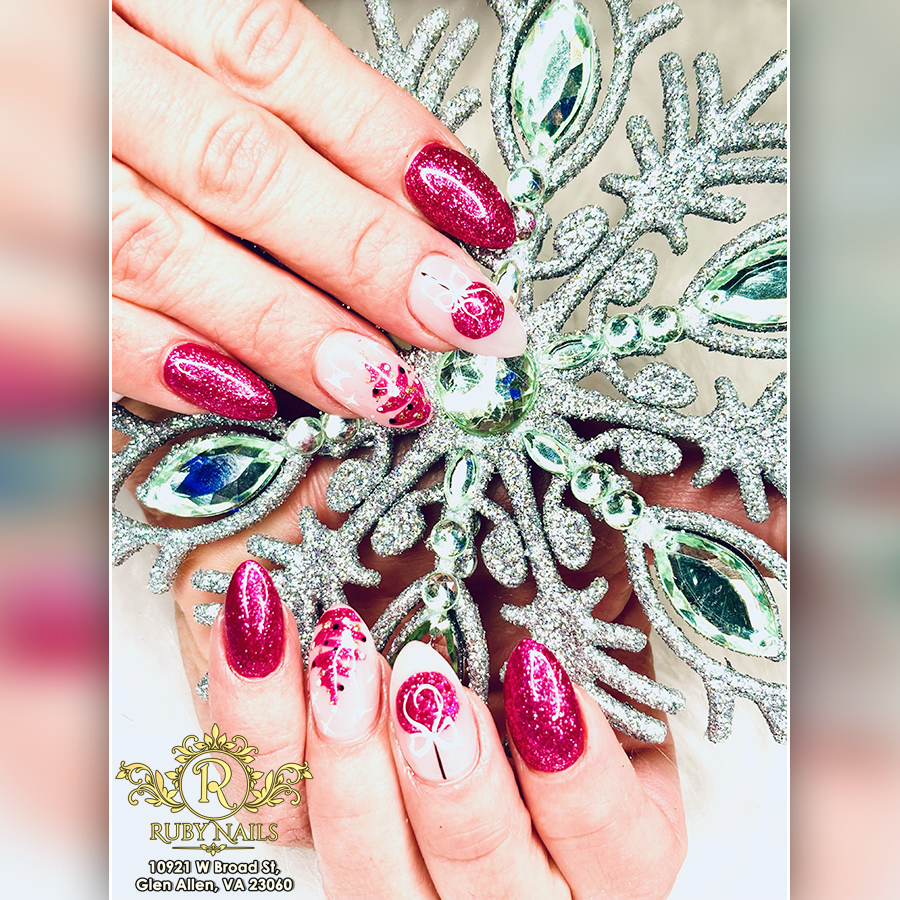 Christmas Nail Designs: Unwrap Holiday Magic at Ruby Nails in Glen Allen, VA