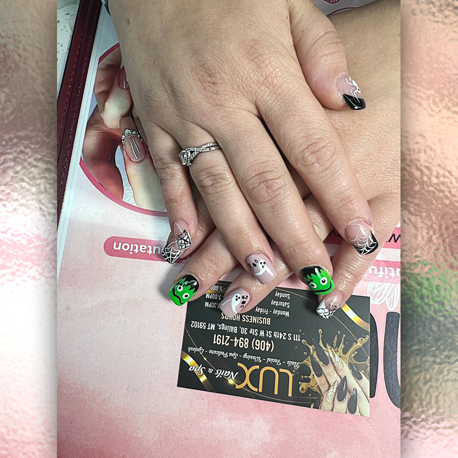 Halloween Nails Designs at Lux Nail and Spa in Billings, MT 59102