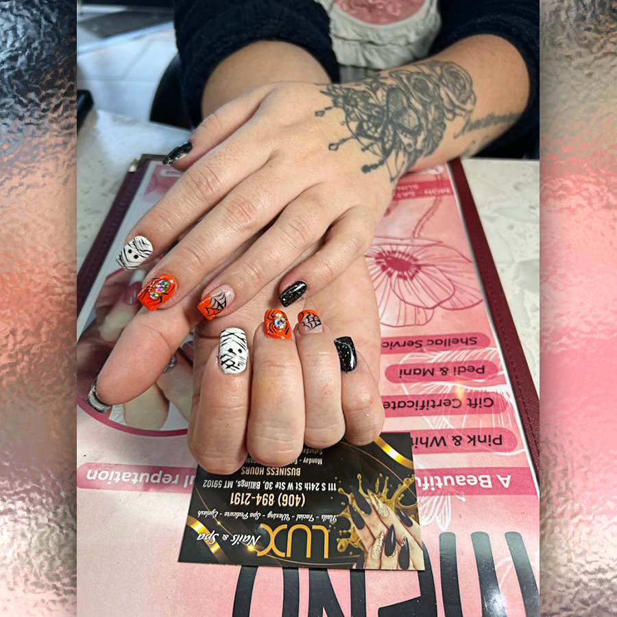 Halloween Nails Designs at Lux Nail and Spa in Billings, MT 59102