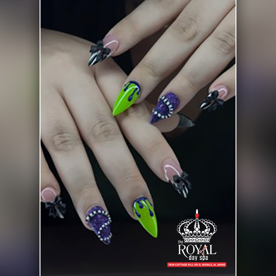 Halloween Nail Designs | The Royal Day Spa Mobile, AL 36695