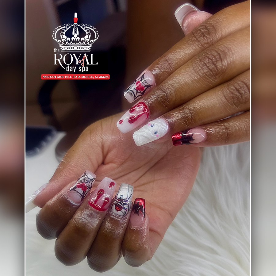 Halloween Nail Designs | The Royal Day Spa Mobile, AL 36695
