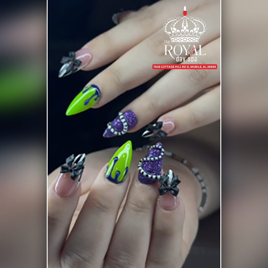 Halloween Nail Designs | The Royal Day Spa Mobile, AL 36695