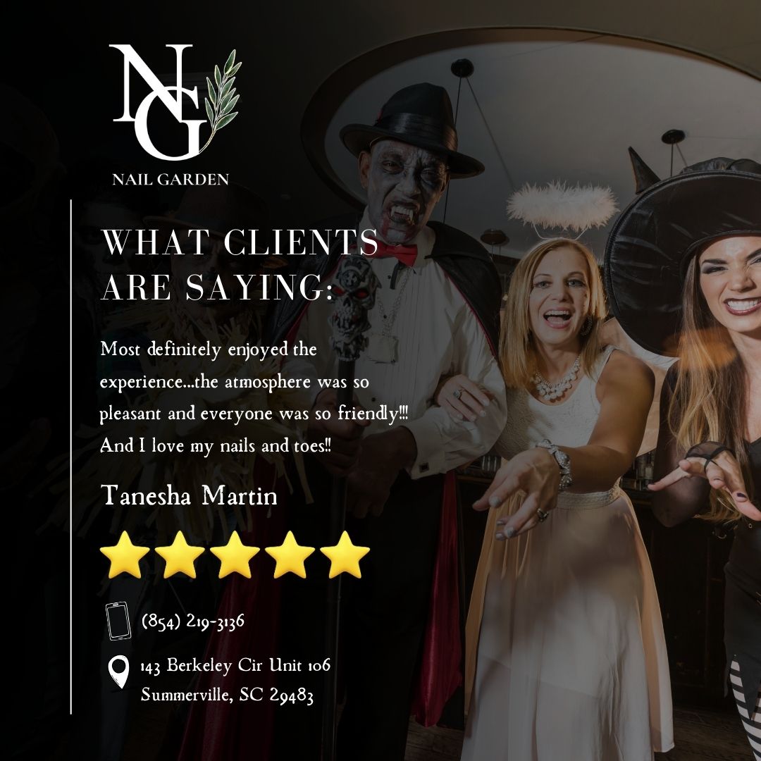 Client's review "this is a friendly nail salon in Summerville"
