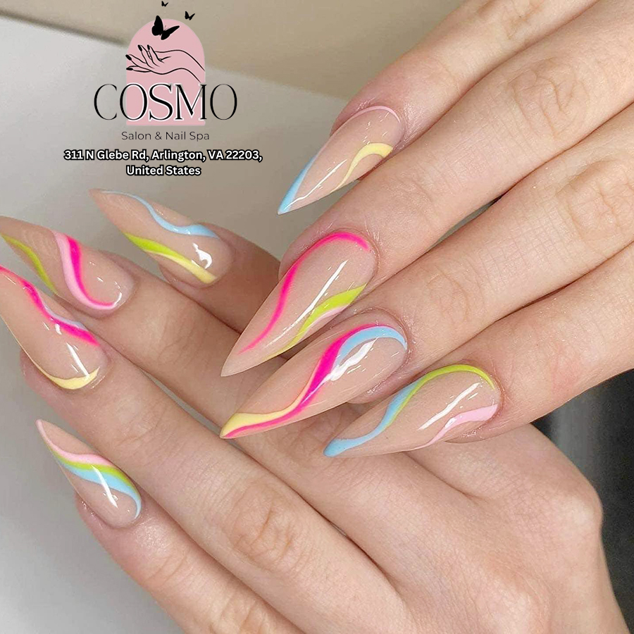 2025 Pastel Galaxy Coffin Nails Trend