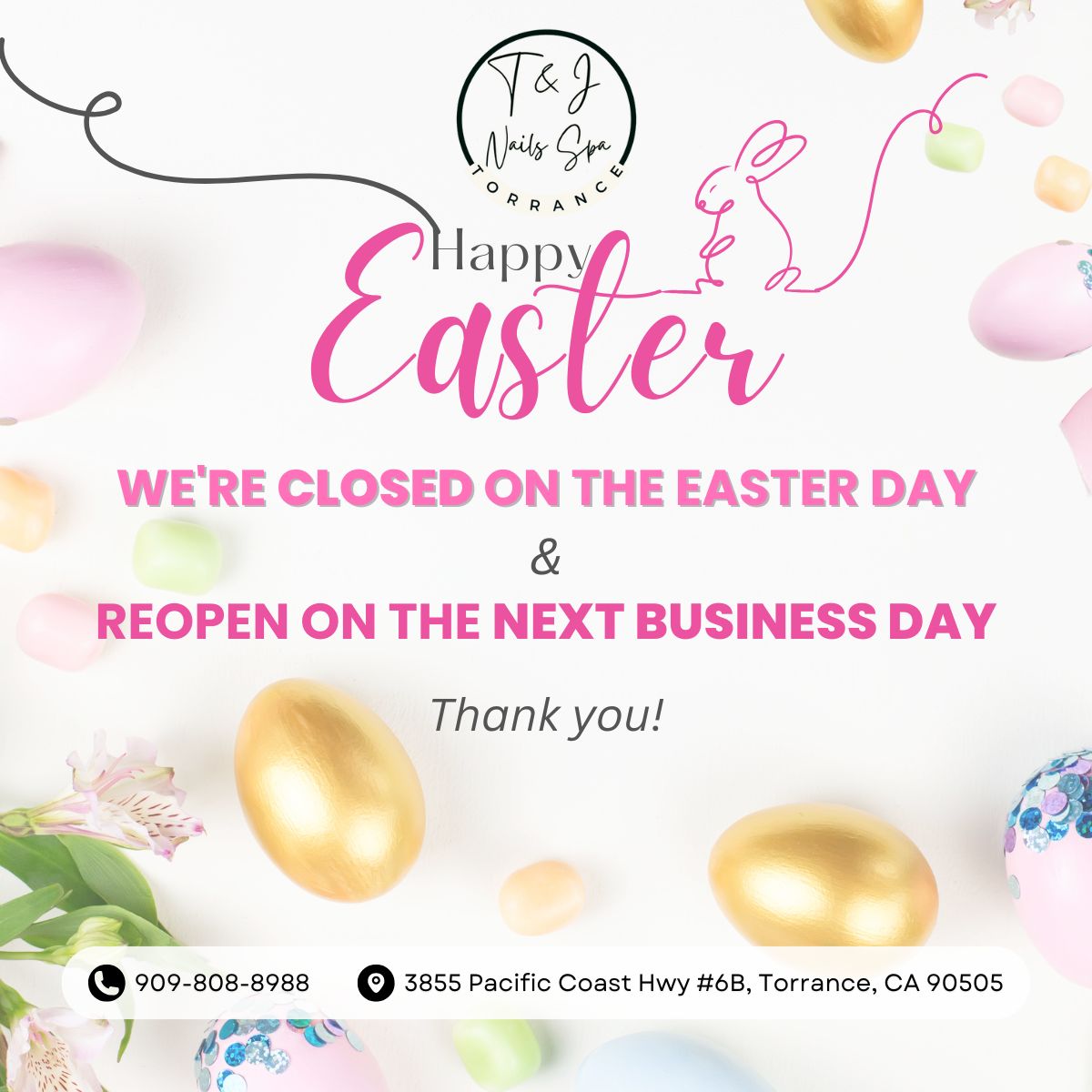 HAPPY EASTER from T&J Nail Spa
