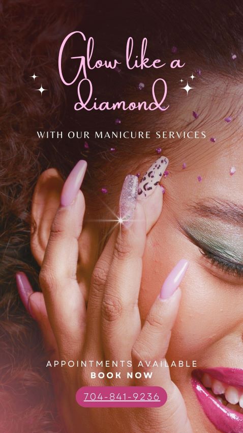 Pink Modern Beauty Nail Designer Manicure