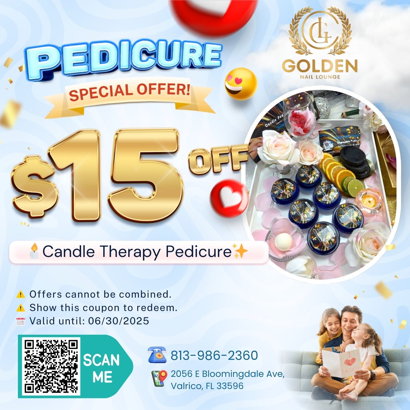$15 OFF for Candle Therapy Pedicure