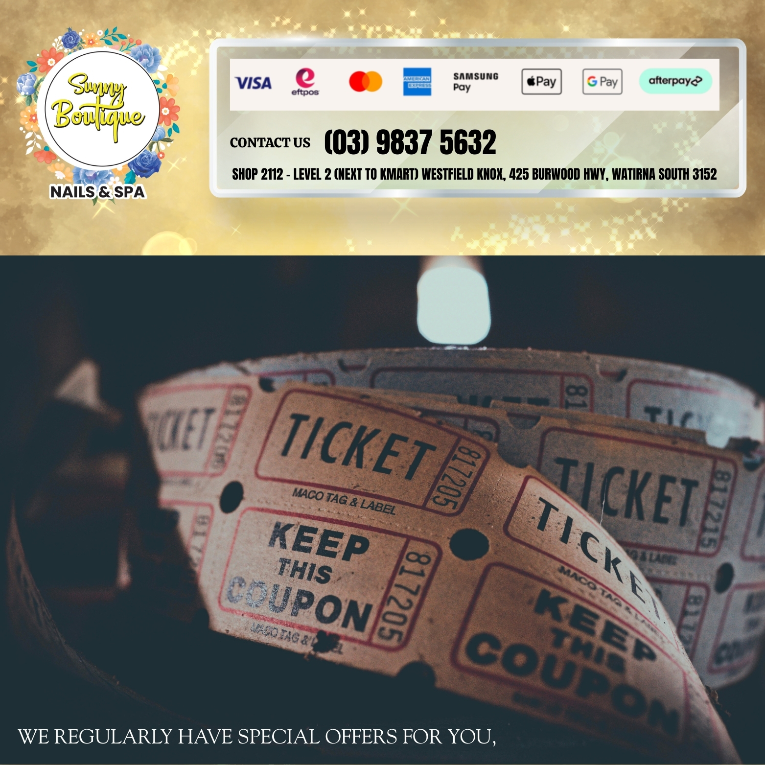 Coupons item 1
